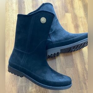 Elegant Black Women's Rain Boots
